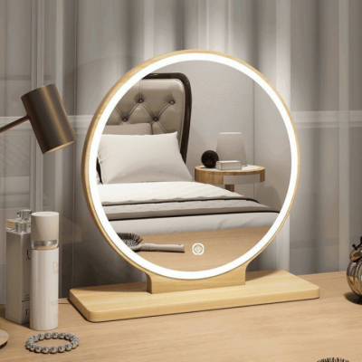 Gương để bàn tròn có LED